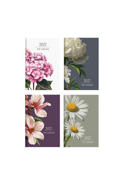 Εικόνα της Ατζέντα "Flowers" μεσαία (7Χ10,5)